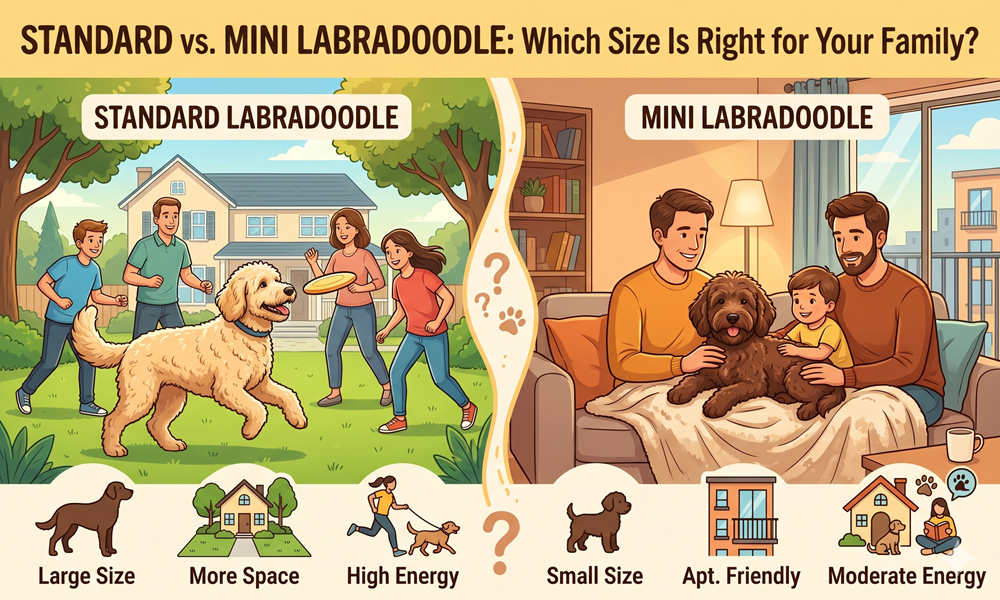 Standard vs. Mini Labradoodle